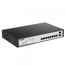 D-Link 8-Port Gigabit Smart Managed PoE Switch with 8 PoE Ports - DGS-1100-08P