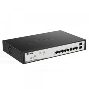 D-Link 8-Port Gigabit Smart Managed PoE Switch with 8 PoE Ports - DGS-1100-08P