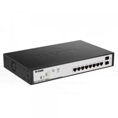 D-Link 8-Port Gigabit Smart Managed PoE Switch with 8 PoE Ports - DGS-1100-08P