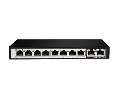 D-Link 8GE PoE+ 2GE Uplink 250m PoE Switch - DGS-F1010P