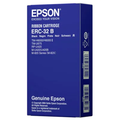 Epson ERC 32B Black Ribbon Cartridge
