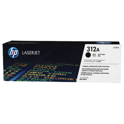 HP 312A Black LaserJet Toner Cartridge (CF380A)