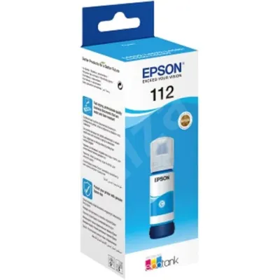 Epson 112 Ecotank pigment Cyan ink 70Ml bottle – C13T06C24A