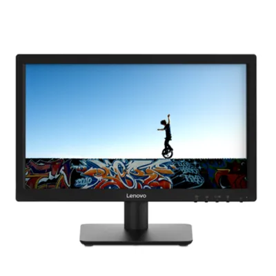 Lenovo D19-10 18.5" HD Monitor, Black Color, Connectivity : 1 VGA, 1 HDMI 1.4