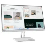 Lenovo L24e-40 23.8" FHD Monitor, Cloud Grey Color, Connectivity : 1 VGA, 1 HDMI 1.4 - Image 2