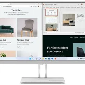 Lenovo L27e-40 27" FHD Monitor, Cloud Grey Color, Connectivity : 1 VGA, 2 HDMI 1.4
