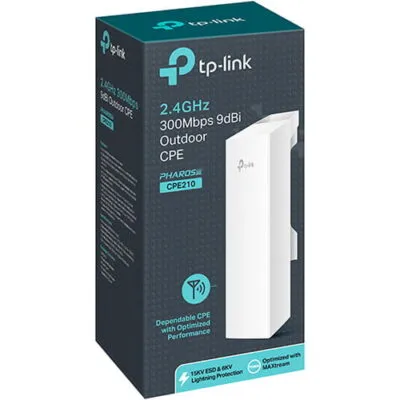 TP-Link 2.4GHz 300Mbps 9dBi Outdoor CPE - TL-CPE210
