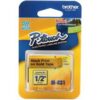 Brother M-831 Black on Gold 12mm Non-Laminated Label Tape