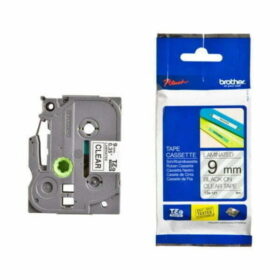 Brother TZE-121 Black on Clear 9mm Laminated Label Tape