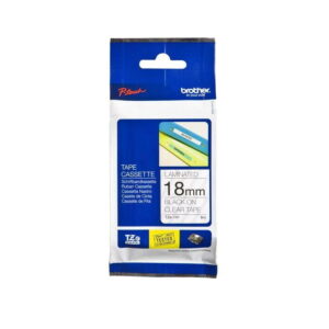 Brother TZE-141 Black on Clear 18mm Laminated Label Tape