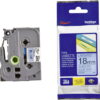 Brother TZE-541 Black on Blue 18mm Laminated Label Tape