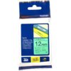 Brother TZE-731 Black on Green 12mm Laminated Label Tape