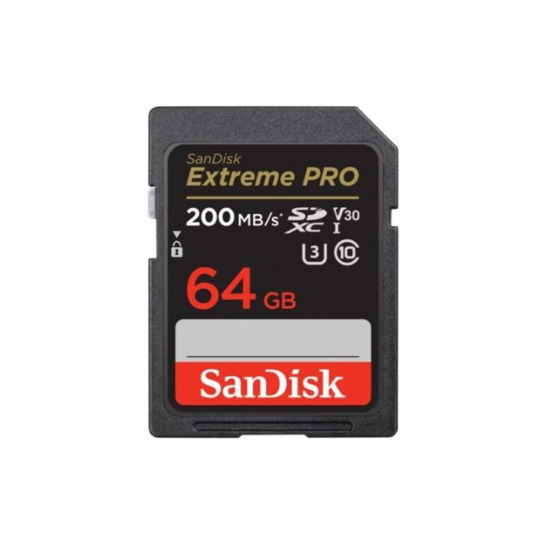 SanDisk 64GB Extreme PRO (200MB/s) UHS-I SDXC Memory Card (Class 10)