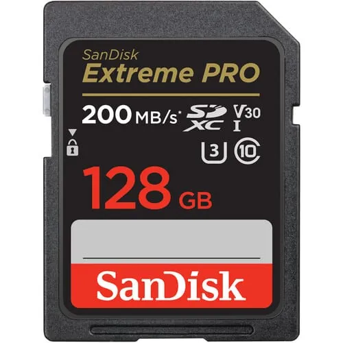 SanDisk Extreme PRO 128GB SDXC UHS-I Card 200 MB/s