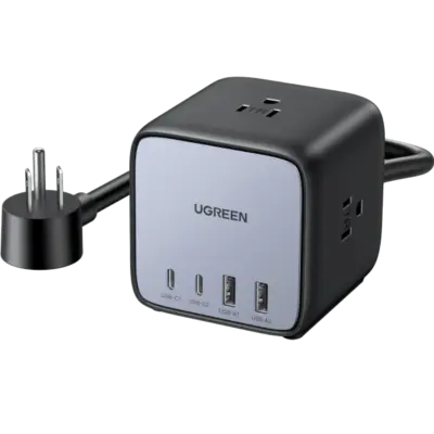 UGREEN DigiNest Cube Power Strip (3 AC outlets +  65W 2A2C)