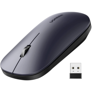 UGREEN Portable Wireless Mouse (Without Battery)- Black