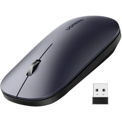 UGREEN Portable Wireless Mouse (Without Battery)- Black