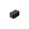 UGREEN RJ45 Network Keystone Jack Inline Coupler Female to Female 1pcs Black