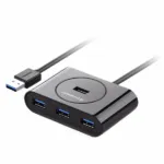 UGREEN USB-A 3.0 4-Port Hub with USB-C & USB-A 2-in-1 interface 1M Black