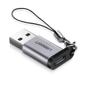 UGREEN USB-A 3.0 Male to USB-C 3.1 Female Adapter Gray