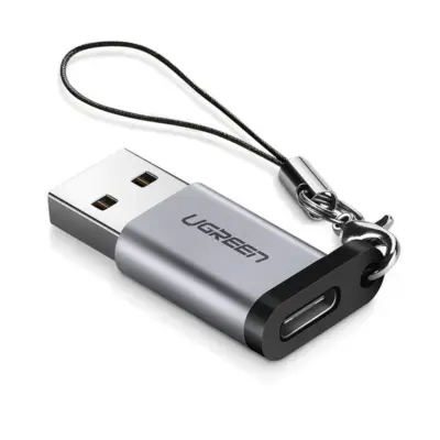 UGREEN USB-A 3.0 Male to USB-C 3.1 Female Adapter Gray