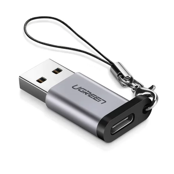 UGREEN USB A 3.0 Male to USB C 3.1 Female Adapter Gray