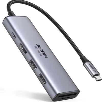 UGREEN USB-C To HDMI + USB3.0 A + USB2.0 A (2 Ports) + PD Power Converter
