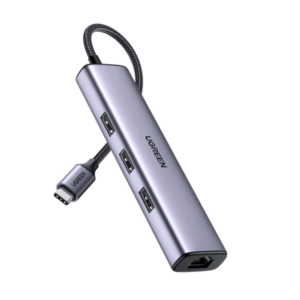 UGREEN USB-C to USB 3.0 Hub (3 Ports) + Gigabit Ethernet with USB-C PD