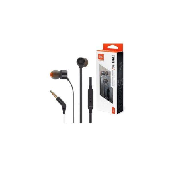 JBL Tune 110 Wired In Ear Headphones - Black