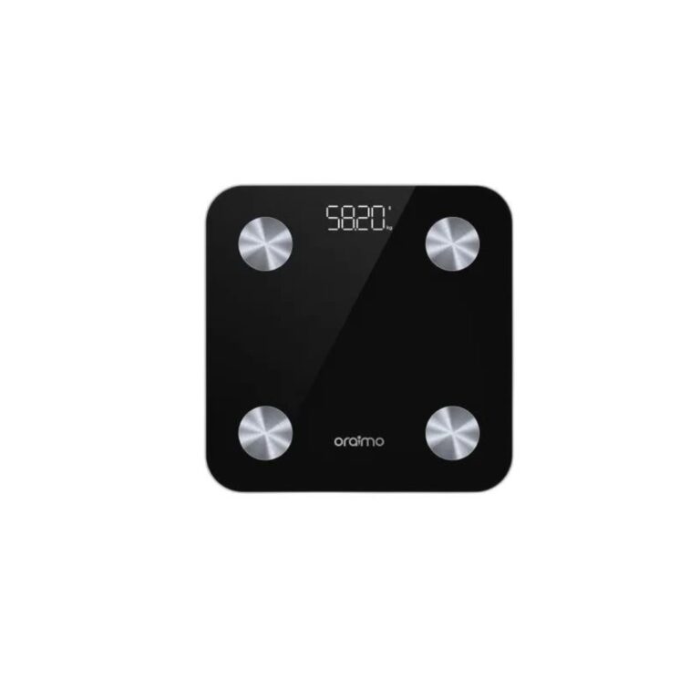 Oraimo SmartScale 18 Key Fitness Metrics Body Fat Weight Scale OPC SC20 – Black