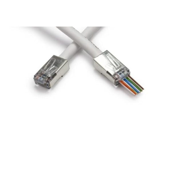 RJ45 metallic CAT6 Network Plug Connector