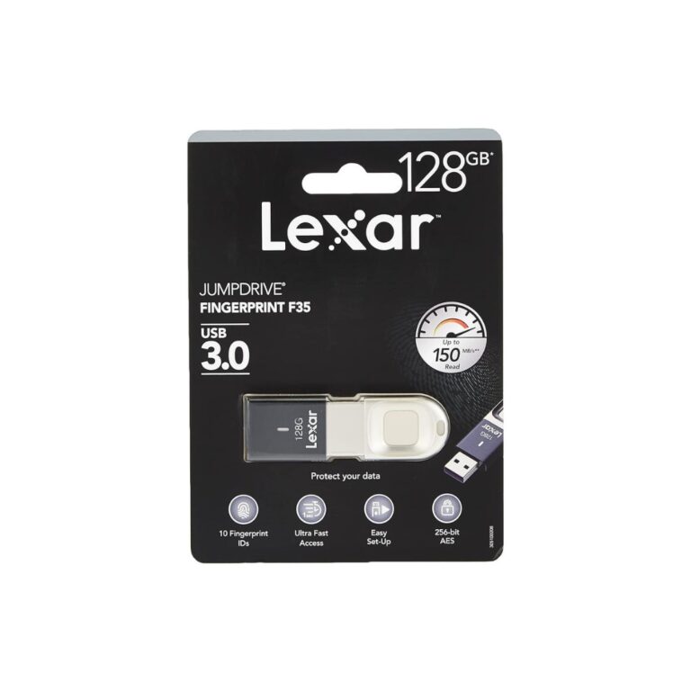 Lexar Jumpdrive Fingerprint F35 Usb 3.0 128GB Flash Drive