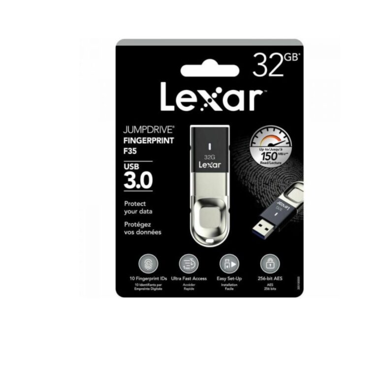 Lexar 32GB Fingerprint F35 USB 3.0 Flash Drive