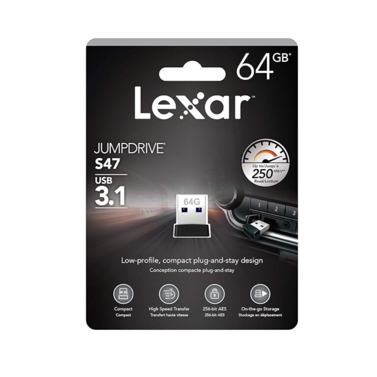Lexar 64GB JumpDrive S47 USB 3.1 Gen 1 Flash Drive