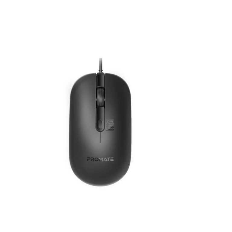 Promate CM-2400 MaxComfort™ Adjustable DPI Wired Optical Mouse
