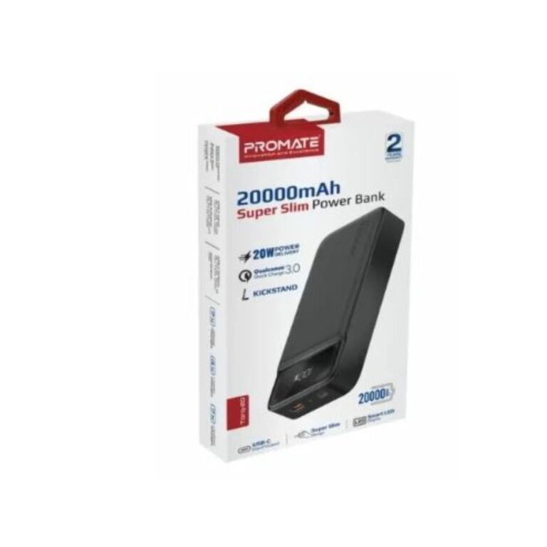 Promate 20W 20000mAh Super-Slim Power Bank (Torq-20)