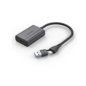 Vention USB-C + USB-A To HDMI Adapter 0.15 Meters