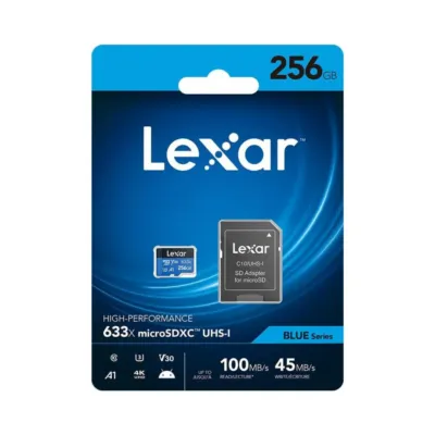 Lexar 256GB High-Performance 633x microSDHC/microSDXC UHS-I Card