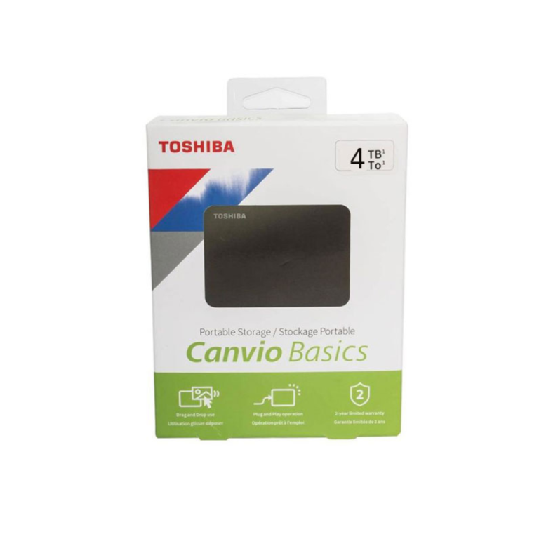 Toshiba Canvio Basics 4TB External USB 3.2 Portable Hard Drive