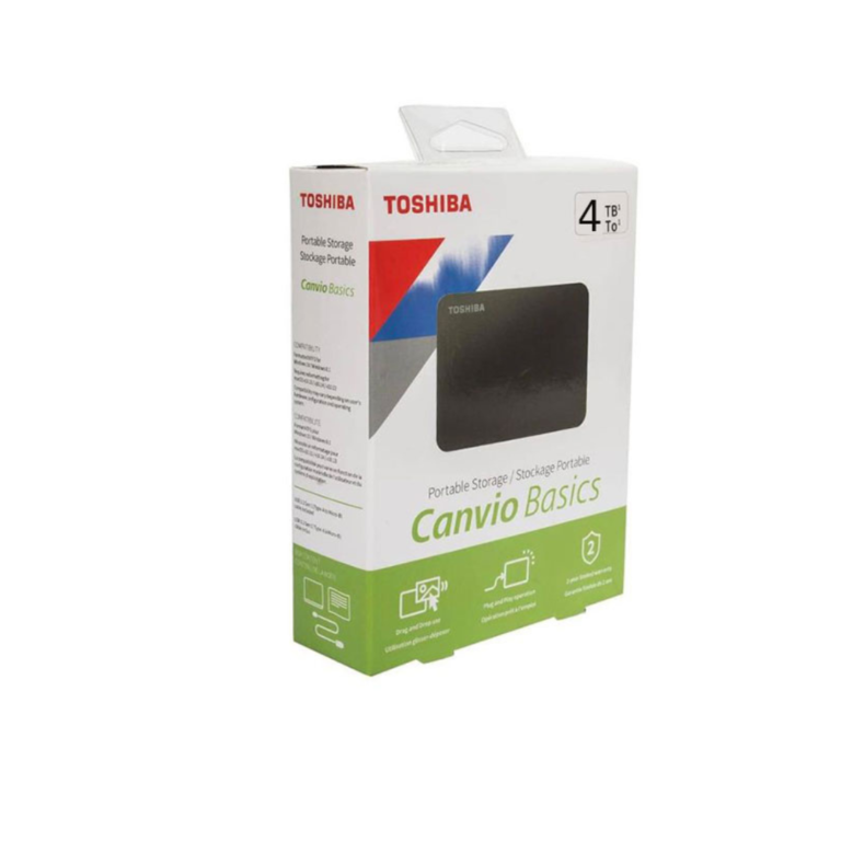 Toshiba Canvio Basics 4TB External USB 3.2 Portable Hard Drive