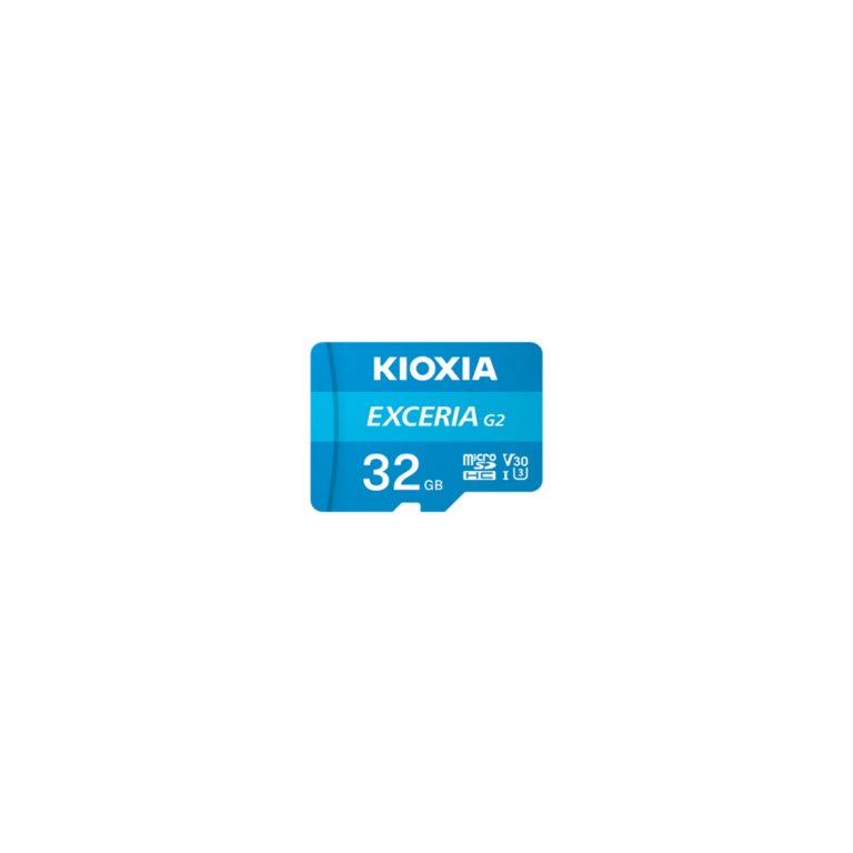 Kioxia Exceria G2 32GB MicroSDHC card, U3, V30, A1, 100MB/s