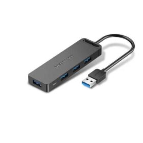 Vention 3 PORTS USB 2.0 HUB 0.15M with LAN Black