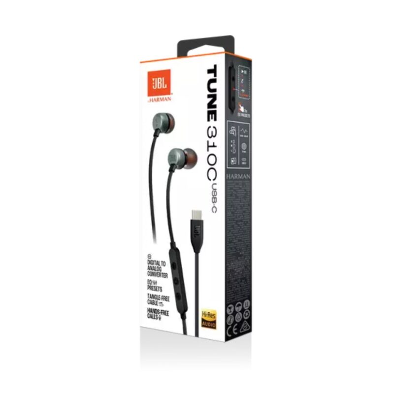 JBL Tune 310 Wired USB-C in-Ear Headphones