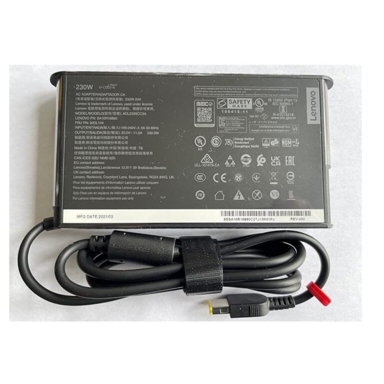 Lenovo ThinkPad 230W 20V 11.5A Slim Tip Power Supply AC Adapter