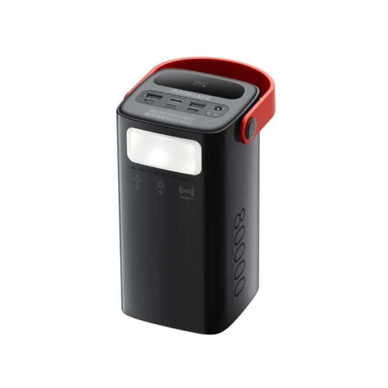 Promate PowerMine-80 80000mAh High-Capacity 65W Fast-Charging Power Pack