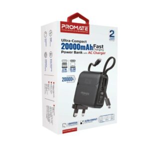 Promate PowerPack-20Pro Ultra-compact 20000mAh Fast Charging Power Bank