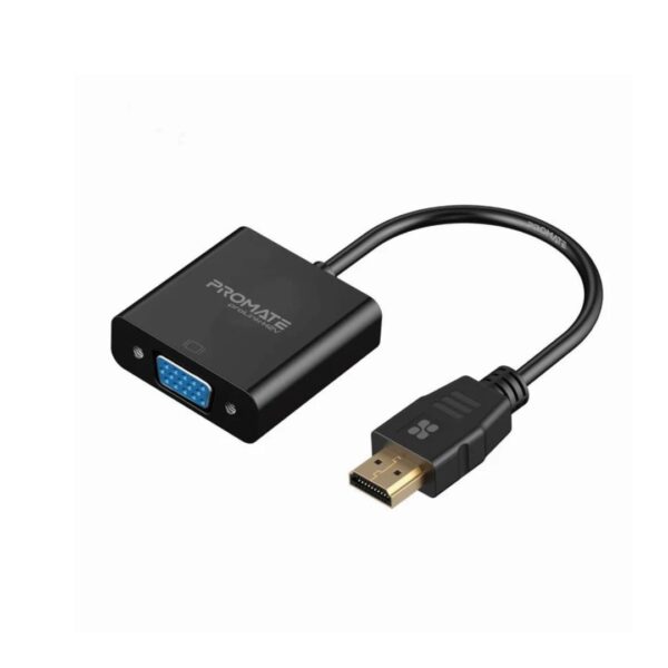 Promate HDMI to VGA Display Adaptor With Up to 1080p HD Resolution