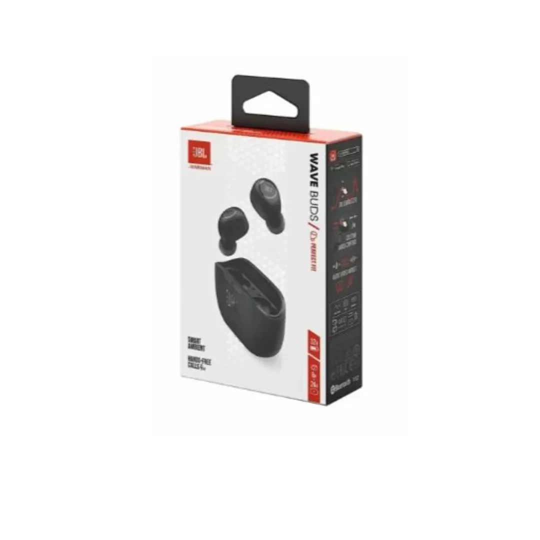 JBL Wave Buds True Wireless Earbuds (Black)