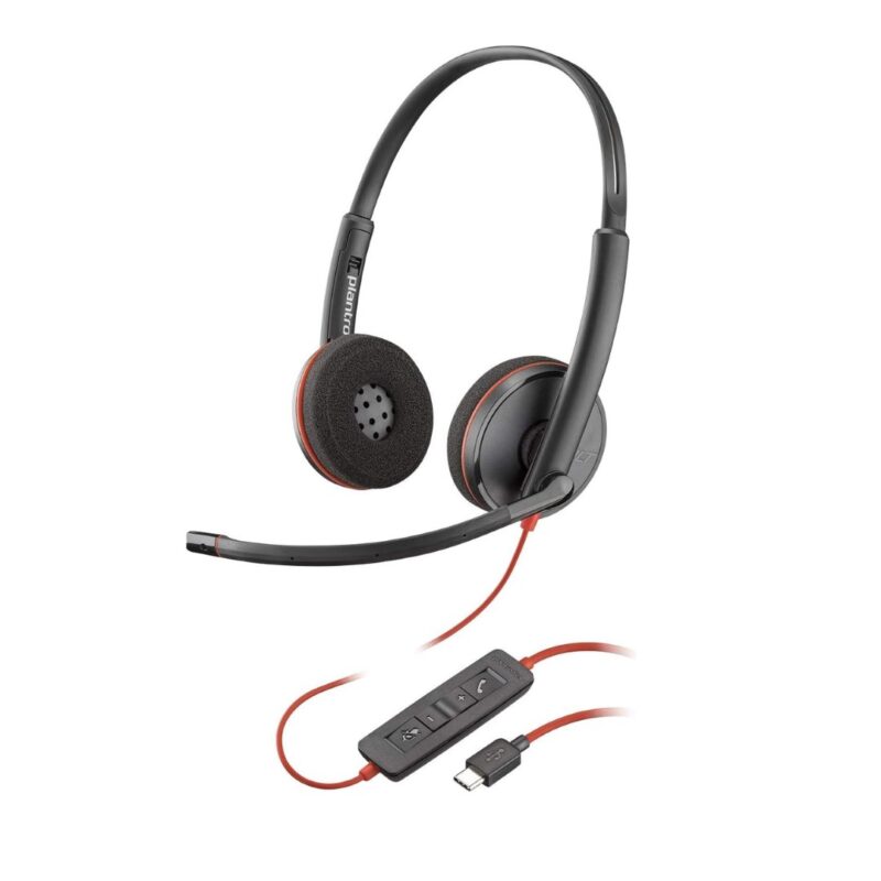 Plantronics Blackwire 3220 USB-C Headset, On-Ear Mono Headset, Wired