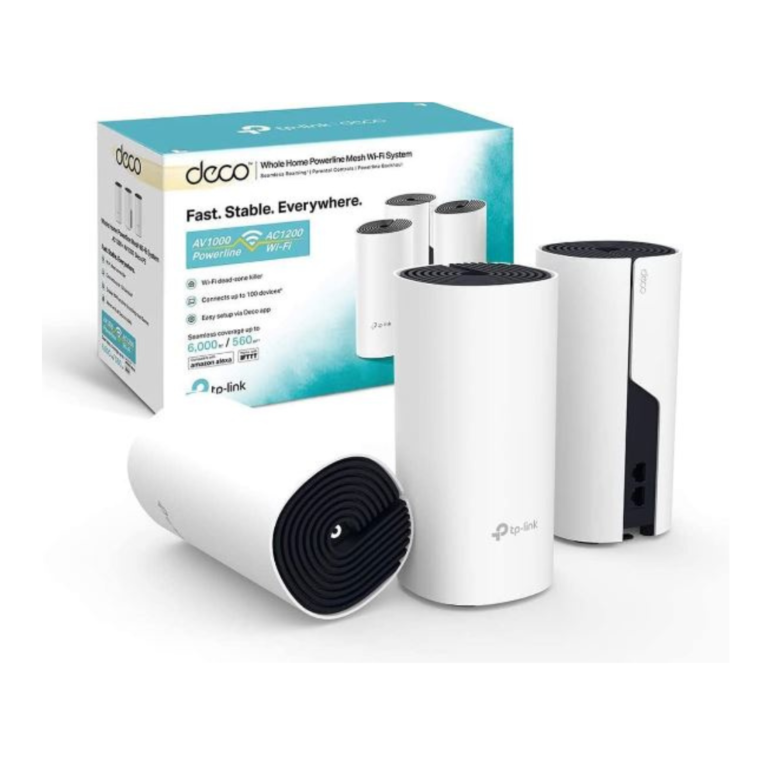 TP-Link Deco P9 AC1200 + AV1000 Whole Home Hybrid Mesh WiFi System (3 Pack), TL-DECO P9